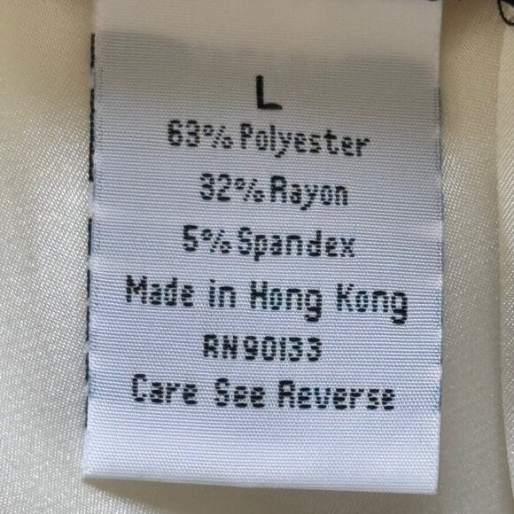 Bob Mackie Wearable Art Jacket & Pant Set Women's Size L Off White Embroidered - Picture 14 of 15